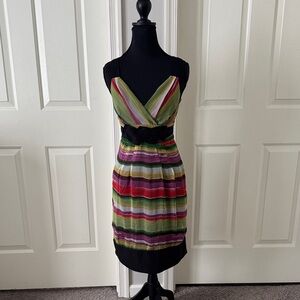 The Limited Multicolor Striped Midi Dress